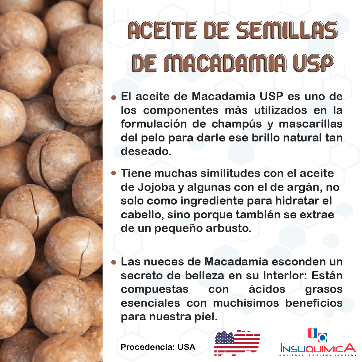 Propiedades del aceite de macadamia para el pelo: beneficios y cuidado capilar
